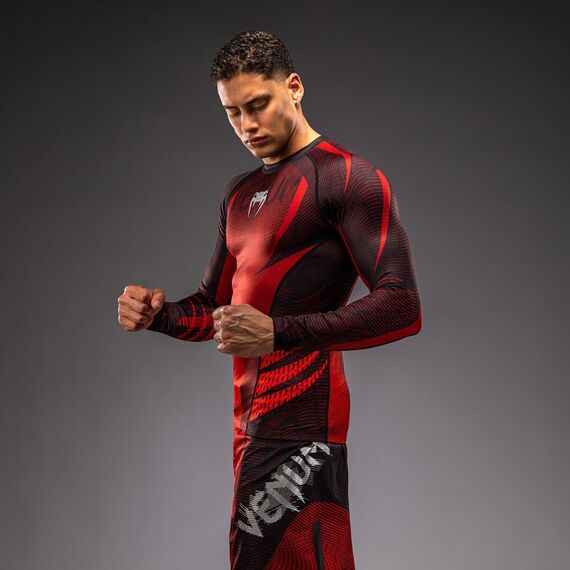 Rashguard ML Venum Galactic 3.0 Rouge/Argent XXL, Taille: XXL, Couleur: Rouge, 3 image