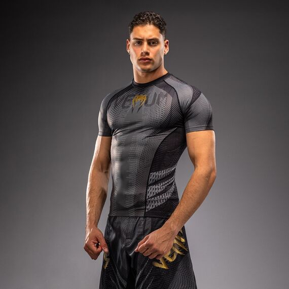 Rashguard Kurzarm Venum Galactic 3.0 Schwarz/Gold XL, Bekleidungsgrösse: XL, Farbe: Schwarz, 4 image
