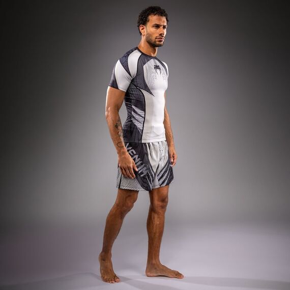 Rashguard Kurzarm Venum Galactic 3.0 Weiss/Schwarz S, Bekleidungsgrösse: S, Farbe: Weiss, 3 image