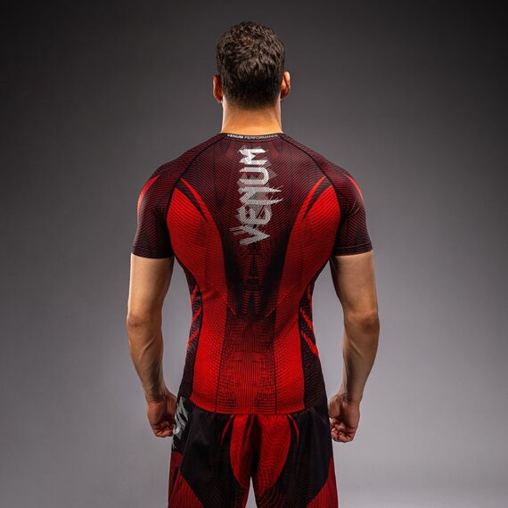 Rashguard Kurzarm Venum Galactic 3.0 Rot/Silber L, Bekleidungsgrösse: L, Farbe: Rot, 4 image
