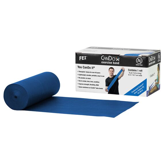 CanDo 5.5m Latex-Free Exercise Band | Blue