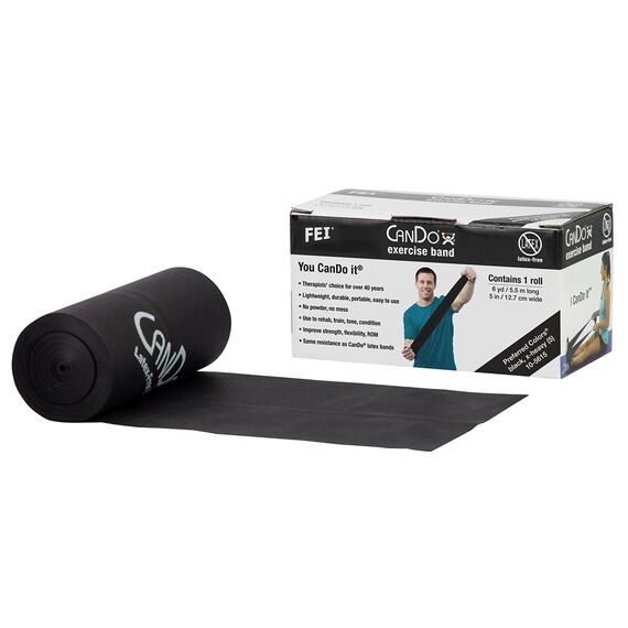 CanDo 5.5m Latex-Free Exercise Band | Black