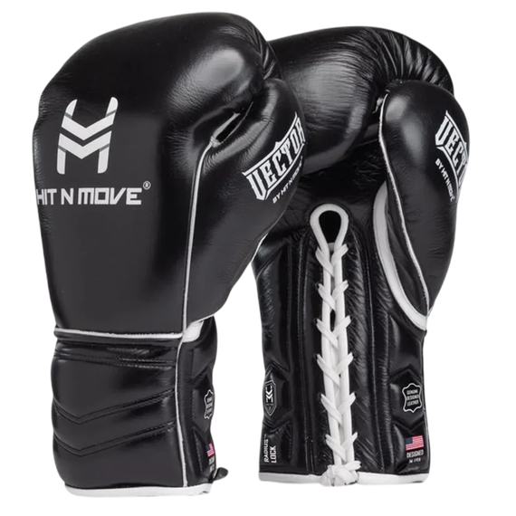 Gants de boxe Vector HitnMove Noir 16oz, Couleur: Noir, oz: 16oz