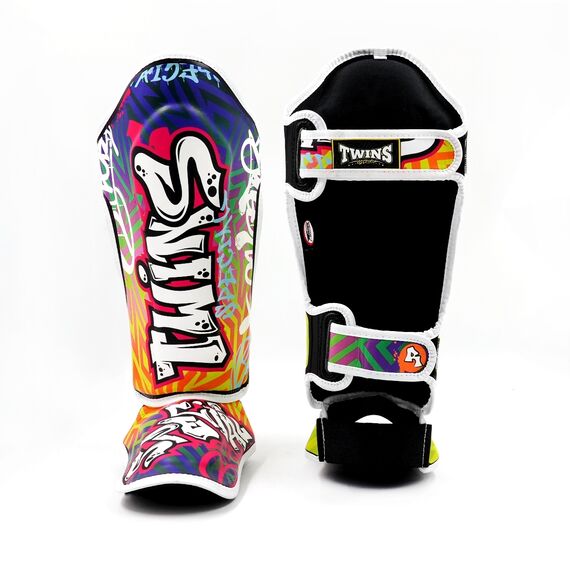 Protège-tibias Twins Graffiti – XL, Taglia: XL, Colore: Multicolore, 2 image