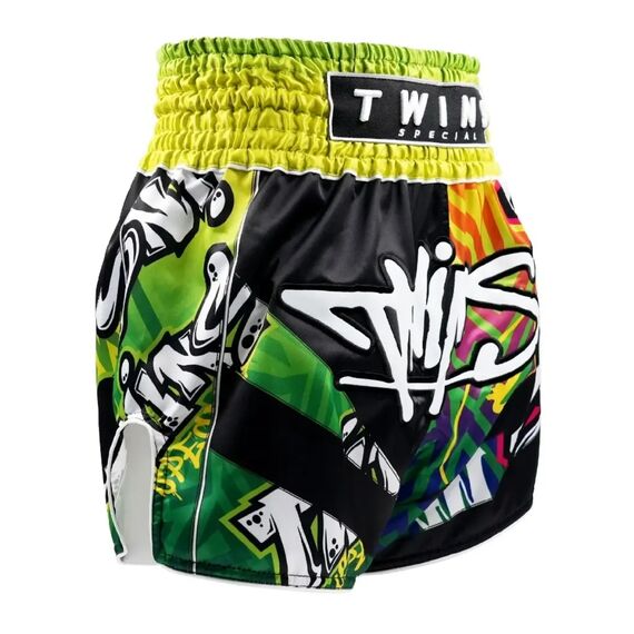 Short Muay Thai Twins Graffiti – L, Taille: L, Couleur: Multicolore, 2 image