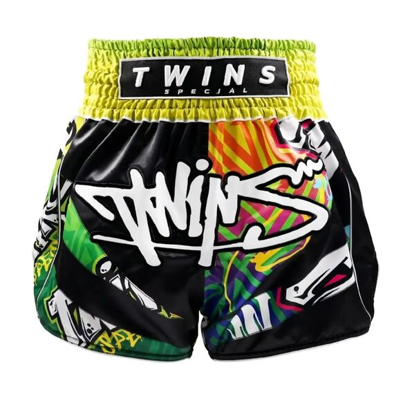 Short Muay Thai Twins Graffiti – M, Taille: M, Couleur: Multicolore