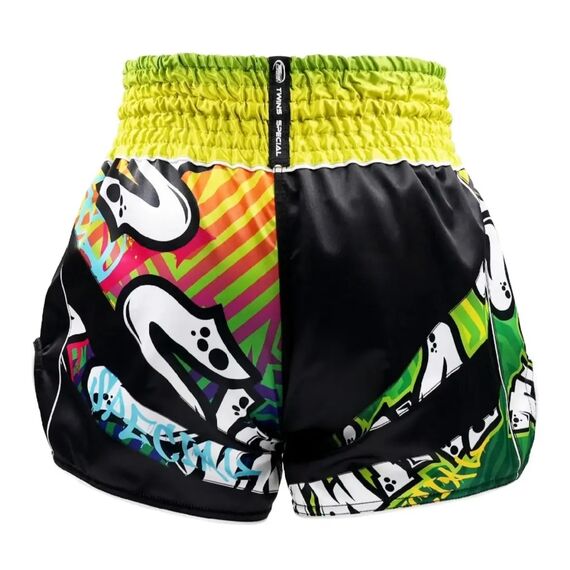 Short Muay Thai Twins Graffiti – XL, Taille: XL, Couleur: Multicolore, 3 image