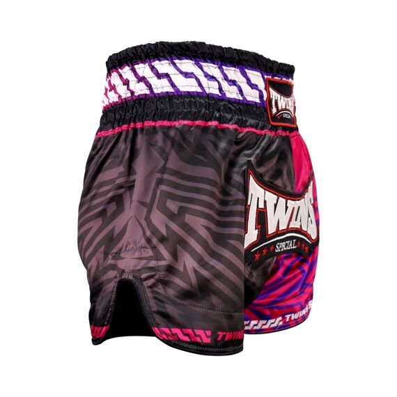 Muay Thai Shorts Twins Maze – XL, Size: XL, Colour: Rosa, 2 image