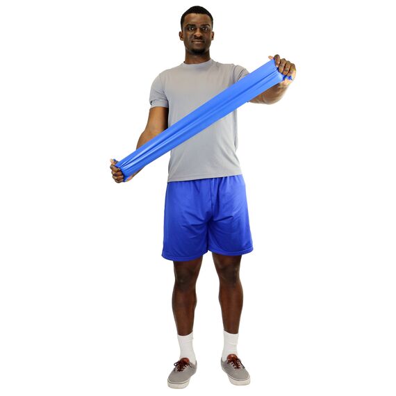 CanDo 5.5m Latex-Free Exercise Band | Blue, 2 image