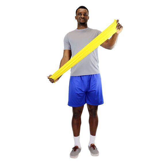 CanDo 5.5m Latex-Free Exercise Band | Yellow, 2 image