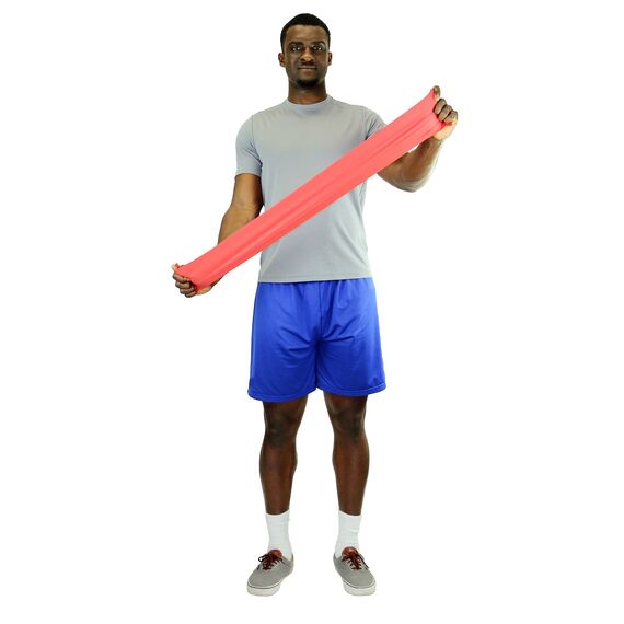 CanDo 5.5m Latex-Free Exercise Band | Red, 2 image