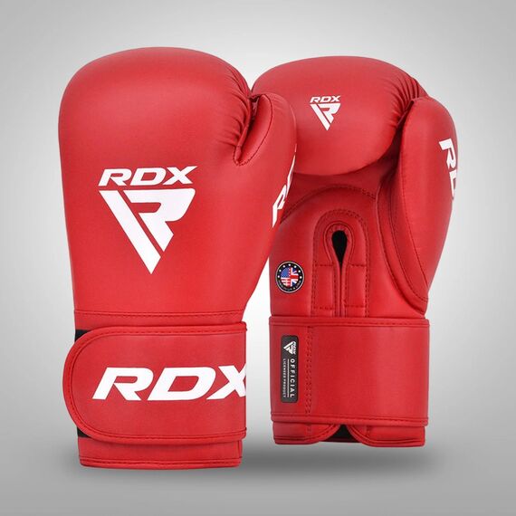 Gants de boxe RDX Amateur Competition AS2 – Rouge – 10oz, Couleur: Rouge, oz: 10oz