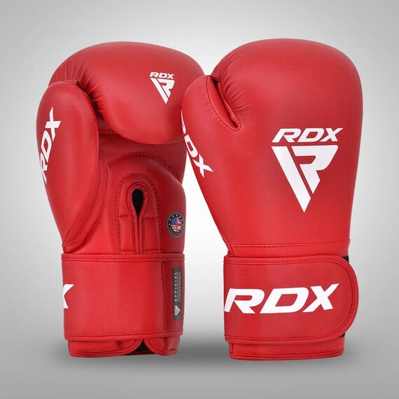 Gants de boxe RDX Amateur Competition AS2 – Rouge – 10oz, Couleur: Rouge, oz: 10oz, 2 image