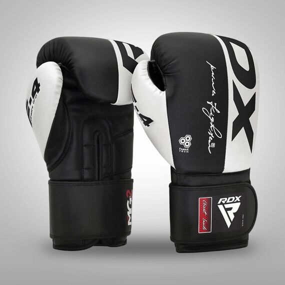 Gants de boxe Rex F4 – Blanc/Noir – 10oz, Couleur: Blanc, oz: 10oz, 2 image