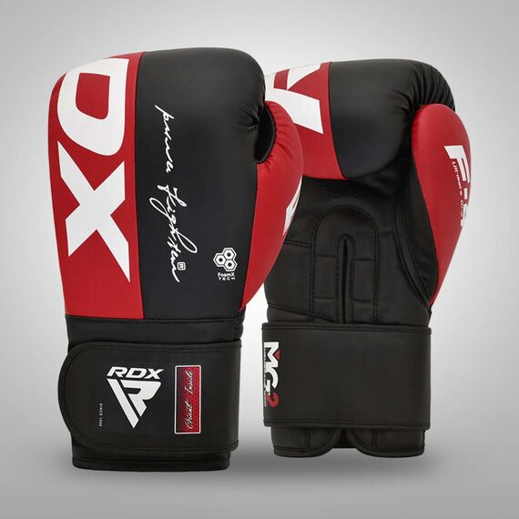 Gants de boxe Rex F4 – Rouge/Noir – 12oz, Couleur: Rouge, oz: 12oz