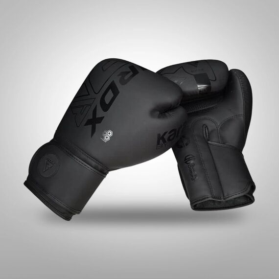 Boxing Gloves RDX F6 Kids – Black/Black – 8oz, 4 image