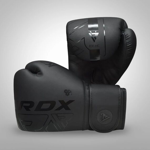Boxing Gloves RDX F6 Kids – Black/Black – 8oz, 5 image