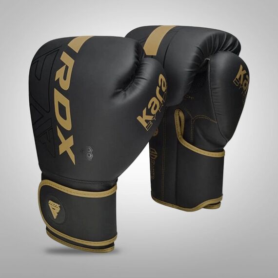 Boxing Gloves RDX F6 Kara – Black/Gold – 12oz, Colour: Gold, OZ: 12oz, 6 image