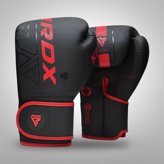 Boxing Gloves RDX F6 Kara – Black/Red – 14oz, Colour: Rot, OZ: 14oz