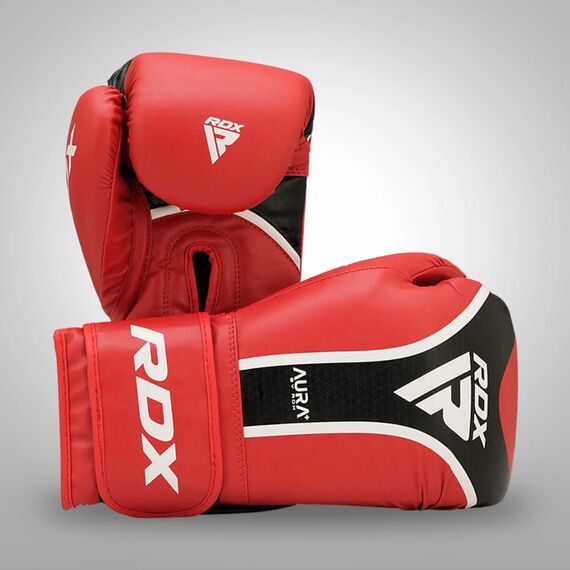 Boxing Gloves RDX Aura Plus T-17 – Red – 12oz, Colour: Rot, OZ: 12oz