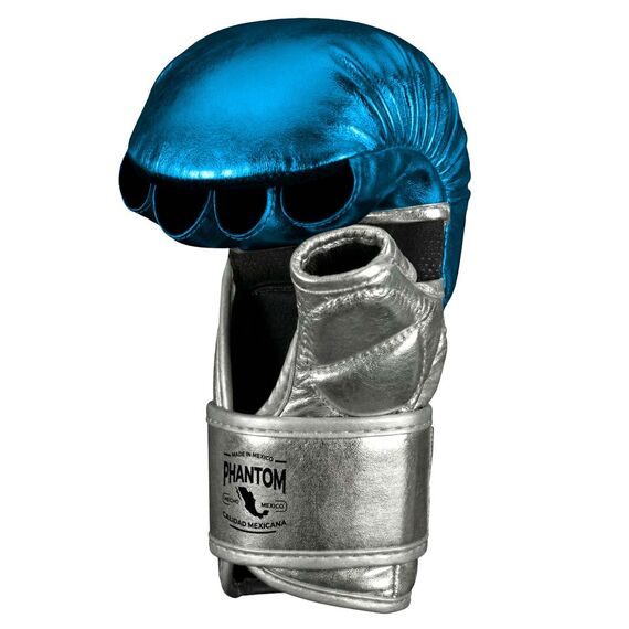 MMA Sparring-Handschuhe Phantom Mexico – Blau/Silber – L/XL, Bekleidungsgrösse: L/XL, Farbe: Blau, 3 image