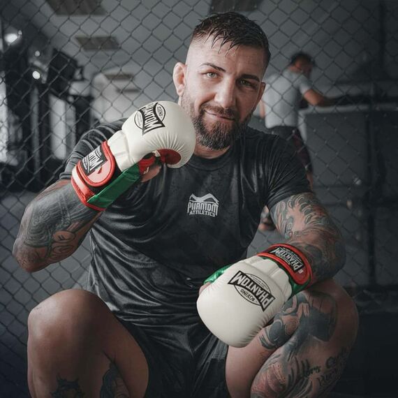 Phantom Mexico MMA Sparring Gloves – White/Red/Green – S/M, Size: S/M, Colour: Weiss, 6 image