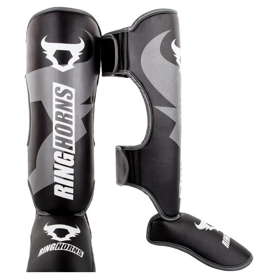 Ringhorns Charger Shin Guards Insteps - Black, Colour: Weiss, Size: M