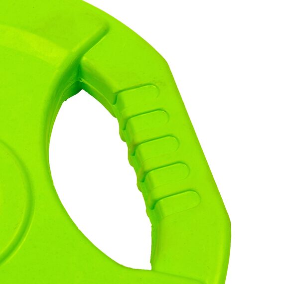 Pump rubber weight discs with Ø 31mm handles (set of 2) | 2.5 KG, Colour: Green, Additional Weight: 2.5 kg, 2 image