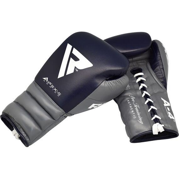 RDX A4 Laced Boxing Sparring Gloves, Farbe: Blau, OZ: 10oz, 4 image