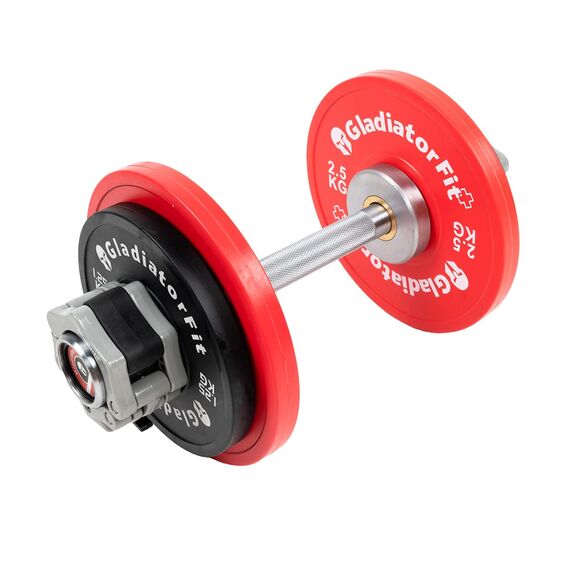 Barre d’haltère rechargeable "Loadable Dumbbell" Ø 50mm + 2 stop disques | 37 CM, 4 image