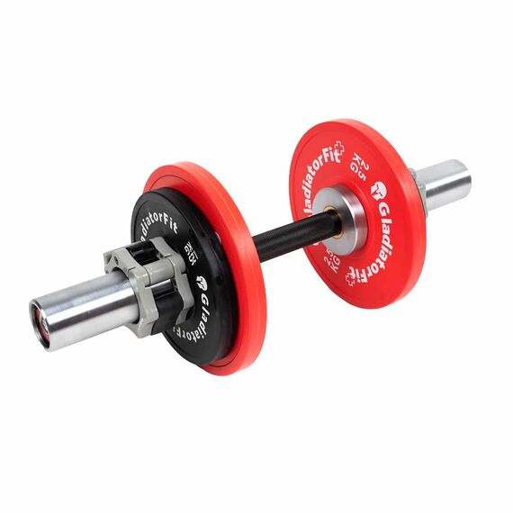 Barre d’haltère rechargeable "Loadable Dumbbell" Ø 50mm + 2 stop disques | 52 CM, 4 image