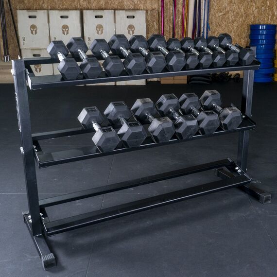 Steel storage rack for 12 pairs of dumbbells, 2 image
