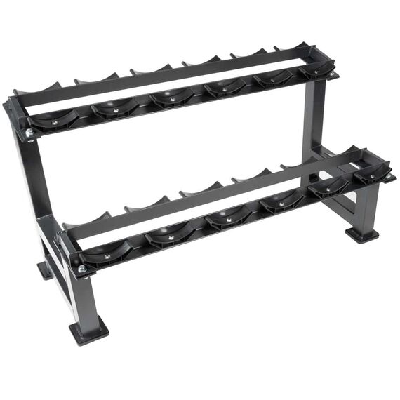 Rack de rangement en acier pour 12 haltères