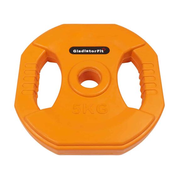 Gewichtsscheiben Pump Gummi und Griffe Ø 31mm (Satz von 2) | 5 KG, 2 image