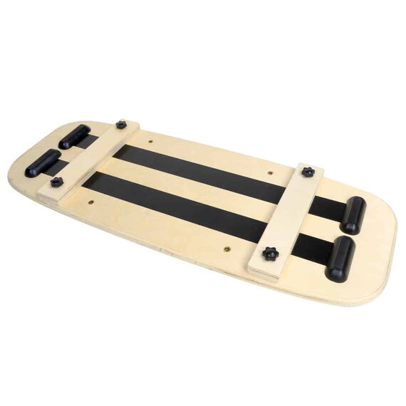 Balance board planche d’équilibre en bois avec rouleau JustFit, 3 image
