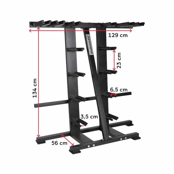 Complete storage of discs and quick release bars, 3 image