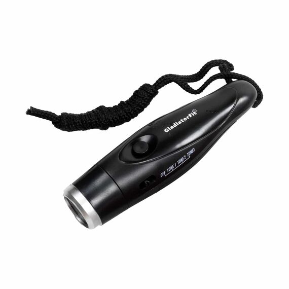 3-tone electronic whistle with strap | Black