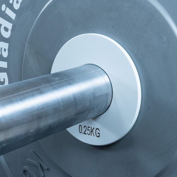 Fraktionale Zusatzscheibe 0.25kg aus Metall Ø 51mm, Farbe: Silber, Zusatzgewicht: 0.25 kg, 3 image