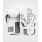 VE-04260-614-14OZ-Venum Elite Evo Boxing Gloves - Grey/White - 14 Oz