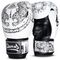 8W-8140017-1-8 WEAPONS Boxing Gloves - Sak Yant Tigers white 10 Oz