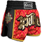 8W-8050026-1-8 WEAPONS Muay Thai Shorts Super Mesh - Ancient 2.0 red-gold S