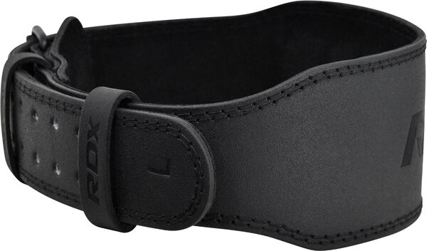 RDXWBS-4FB-L-RDX 4 Inch Padded Leather Weightlifting Fitness Gym Belt