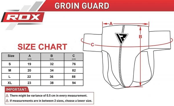 RDXGGX-R1WB-M-Groin Guard Rex Men White/Black-M