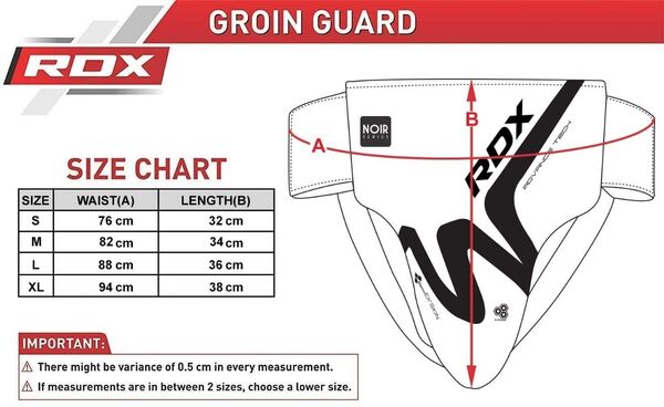 RDXGDR-T15MB-S-Groin Guard&nbsp; T-15 Matte Black-S