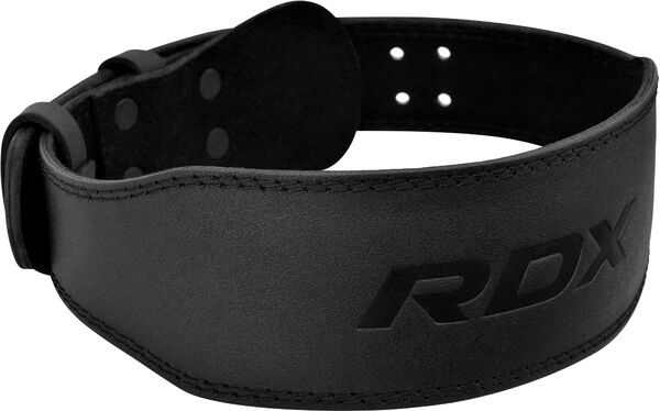 RDXWBS-4FB-L-RDX 4 Inch Padded Leather Weightlifting Fitness Gym Belt