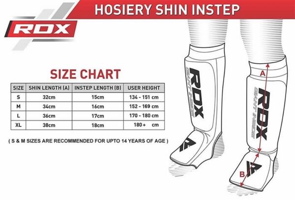 RDXHYP-SIR-S-Hosiery Shin Instep Foam Red-S