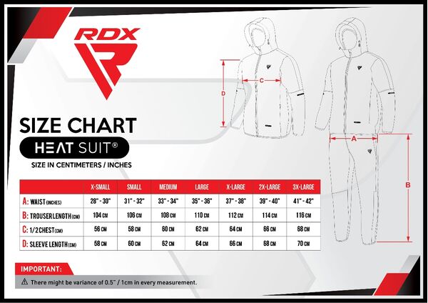 RDXSSP-H1R-2XL-Clothing Sauna Suit H1 Red-2XL