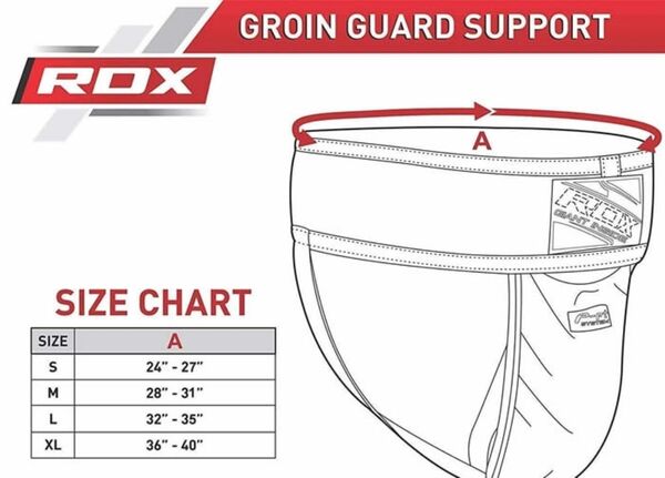 RDXGGX-H1B-M-Groin Guard Supporter Black Plus-M