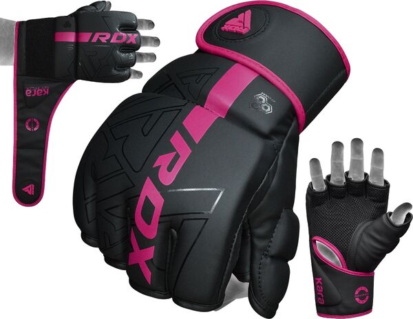 RDXGGR-F6MP-S-Grappling Gloves F6 Matte Pink-S