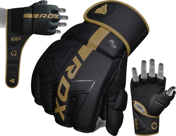 RDXGGR-F6MGL-L-Grappling Gloves F6 Matte Golden-L